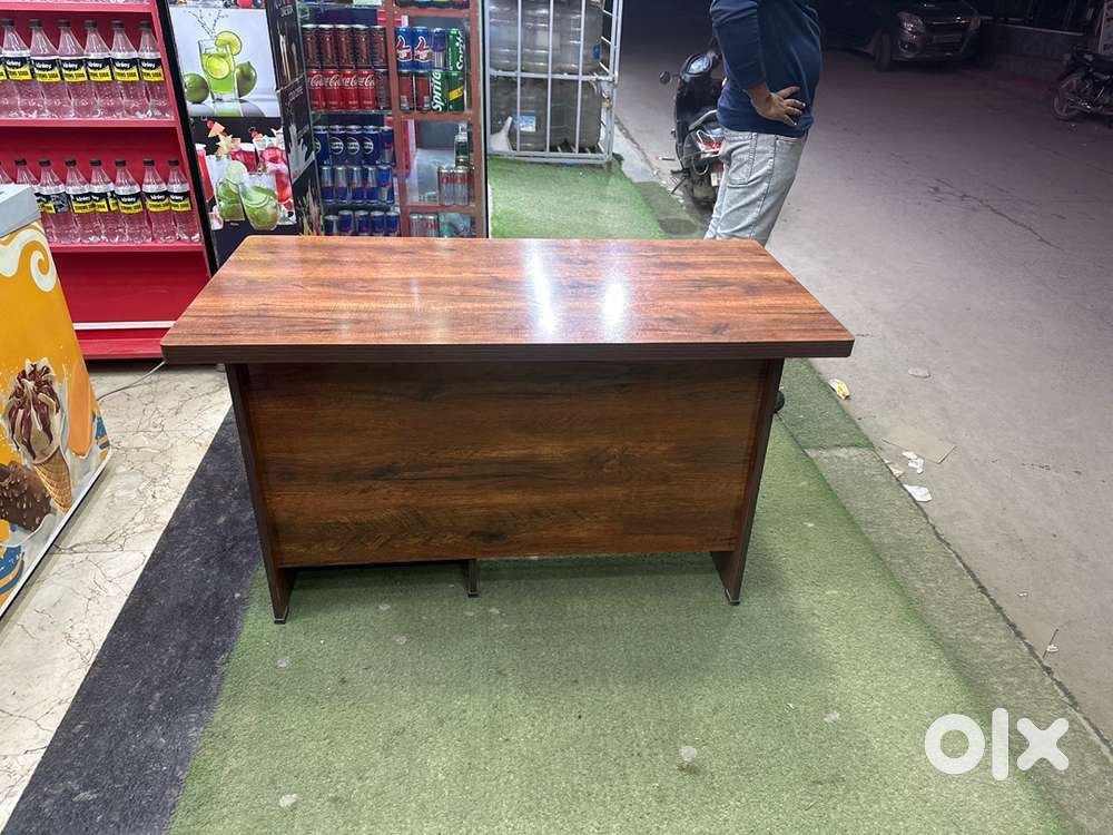 Brown colour cash table