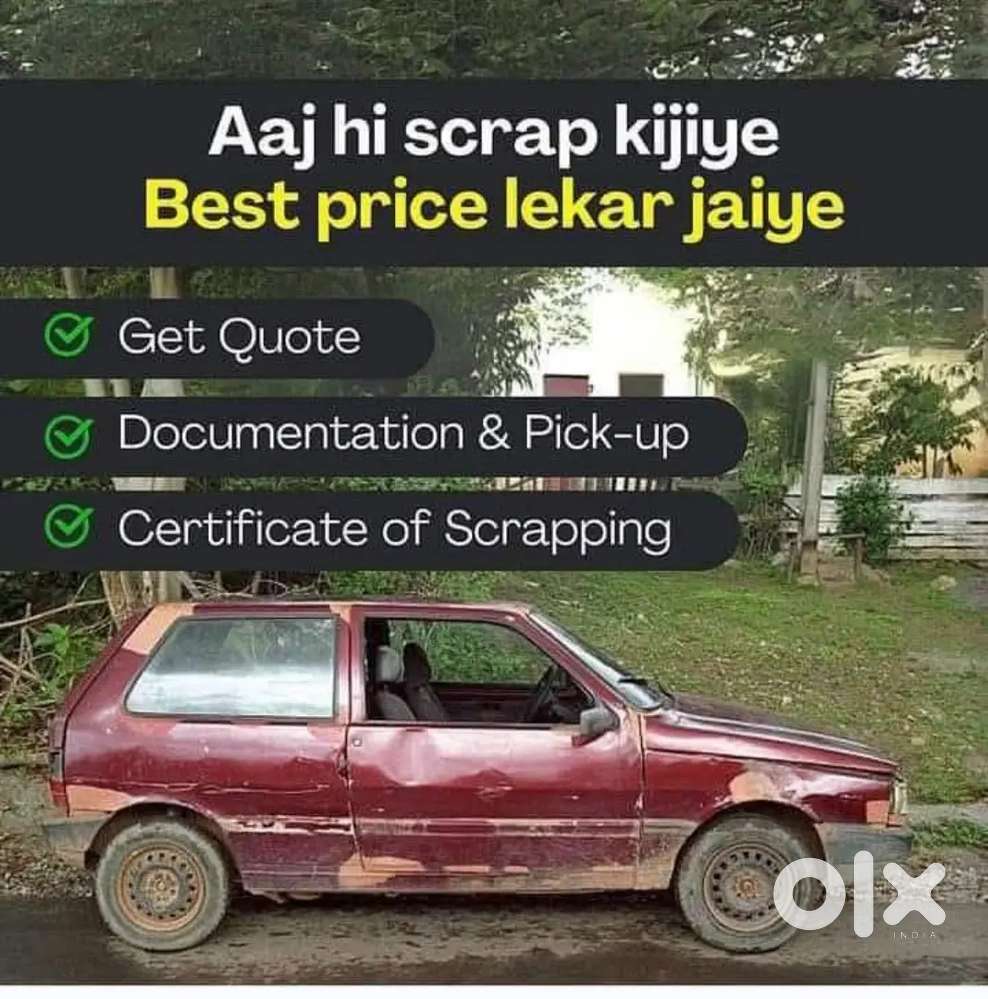 Rc expired scrap car buyer and accidentally car