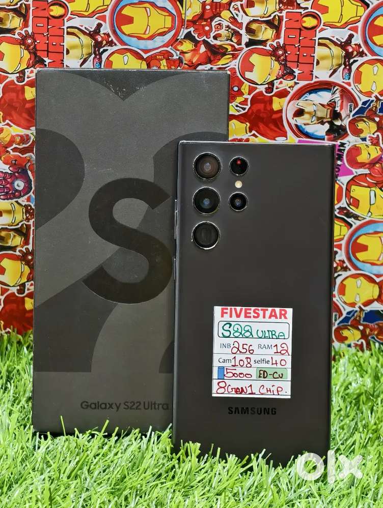 SAMSUNG S22 ULTRA 256GB/12GB good condition with full kit available.
