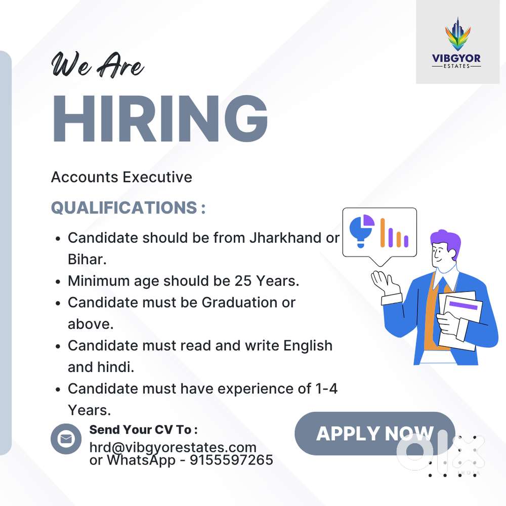 Accounts Executive- Full time Job