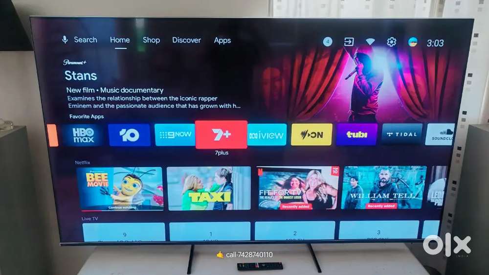 New 4k 43inch WEBOS smart led tv voice air smart remote frameless apps