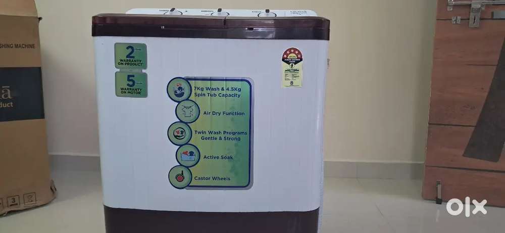 New Washing machine - with warranty card