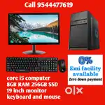 Core i5 Computer available 8GB RAM 256GB SSD Emi facility available
