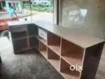 L-type shop counter