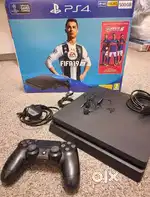 Sony PlayStation 4 Slim 500GB Console - Black + 2 Games