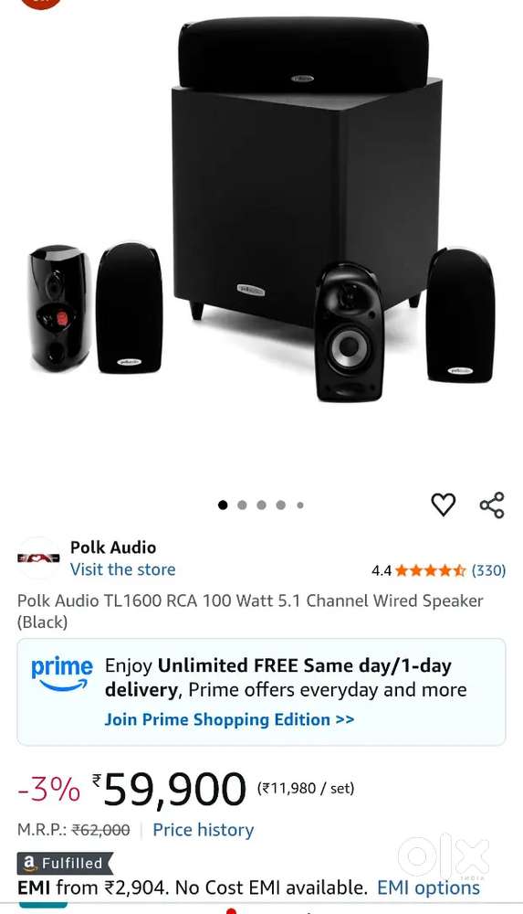 Polk audio speaker for sale