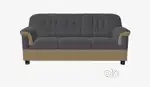 Fabric 3 seater Sofa, Colour - Grey and Camel brown