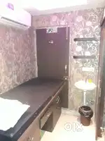 A bed which has storages along with mattress for parlour use