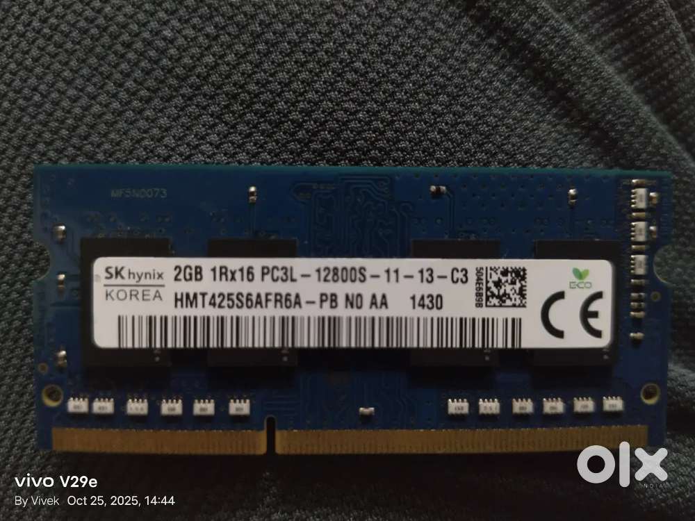 SK HYNIX 2GB LAPTOP  RAM PC3L