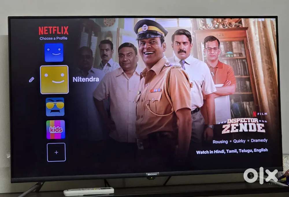 Kodak 43 Inch 4K Android TV with original box and bill