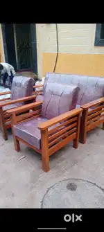 3+1+1 (5 SEATER SOFA WITH WOODEN) AVAILABLE AT STARF FURNITURE.
