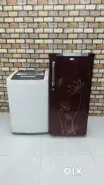Lg automatic top load washing machine & Haier single door 190 liters