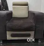 A wooden sofa of 5 years and an corner sofa of also 5 years
