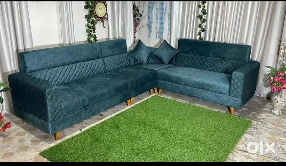 L shape sofa set with beautiful colour and affordable price
