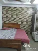 1 bhk flat  with fully furnished and 2. balconies.