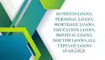 All types of loans available