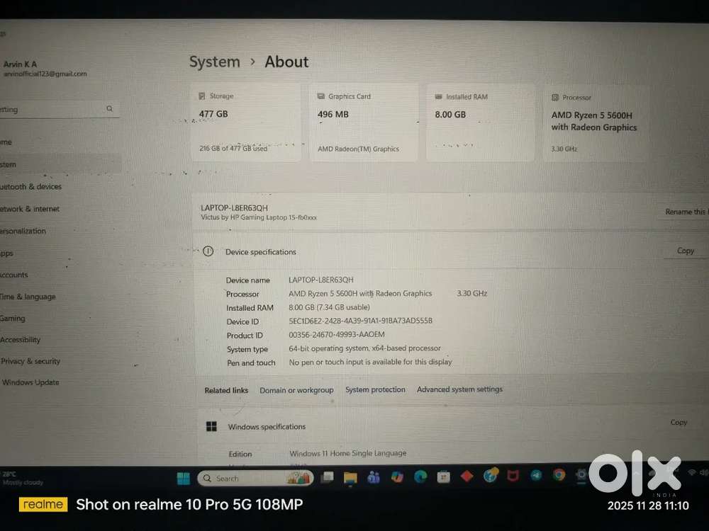 Hp victus gaming laptop
