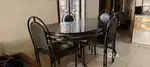 Full black dining table best candisan