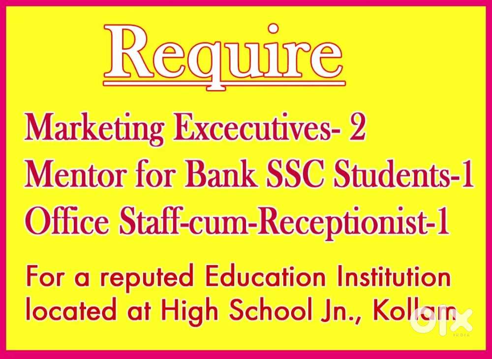Mentor forSSC Candidates, Marketing Excecutives, Receptionist