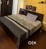 Study table ,sidetable and 6x6 bed with storage