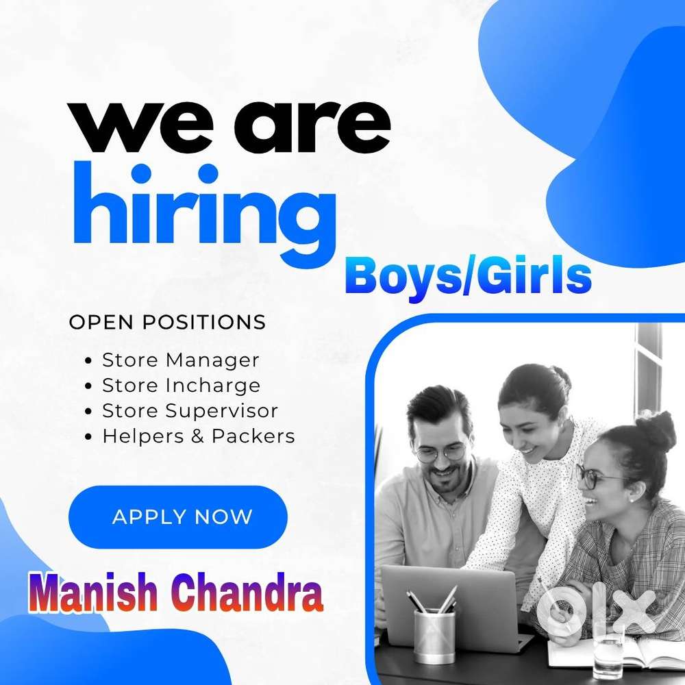 Full time job apply in helper store keeper supervisor  100% JOB HERE