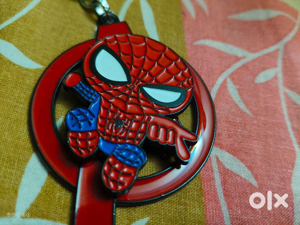 Cute Spider-Man Keychain – Superhero Edition... For bike