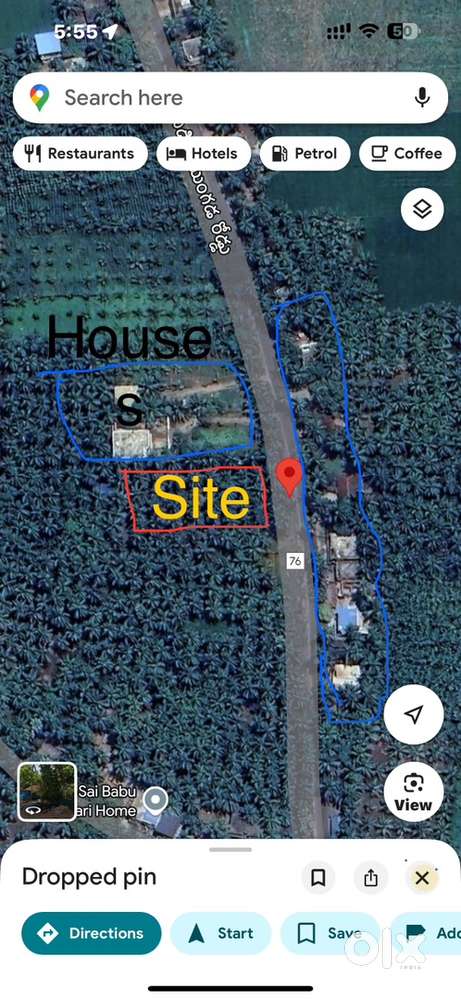 27 cent kobbari thotaaa road facing Avidi mugunda road. Cent 2,10,000