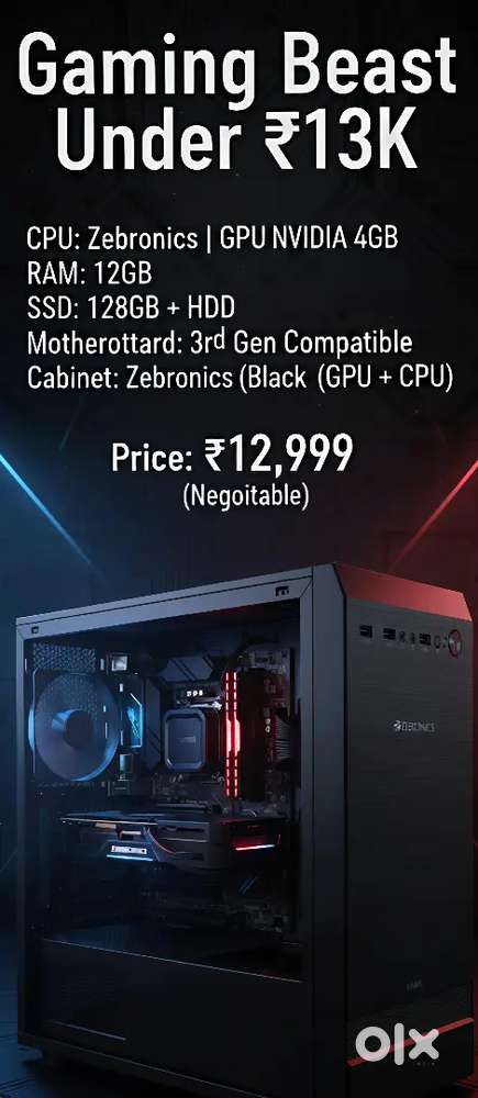 Gaming Pc Cpu  Zebronics All In One