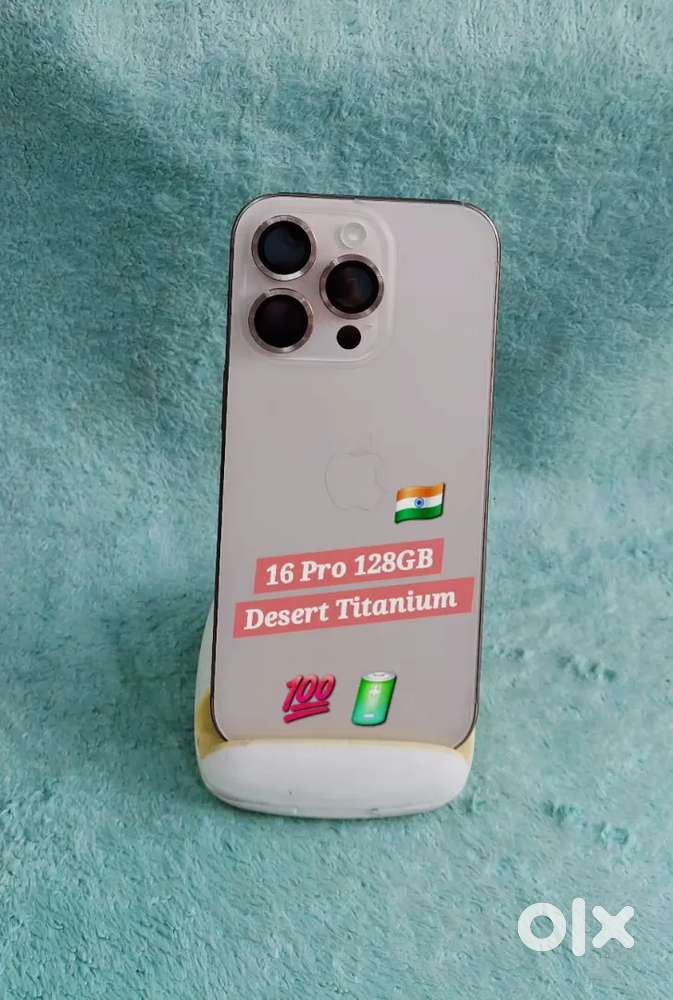 57 Cycle Count 100 Battery 16 Pro Desert Titanium indian