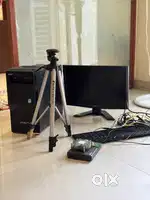 Used computer Setup - Monitor, CPU, Keyboard, Webcam, Cables, Trypod
