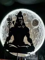 Shivji cnc back moon best decoration