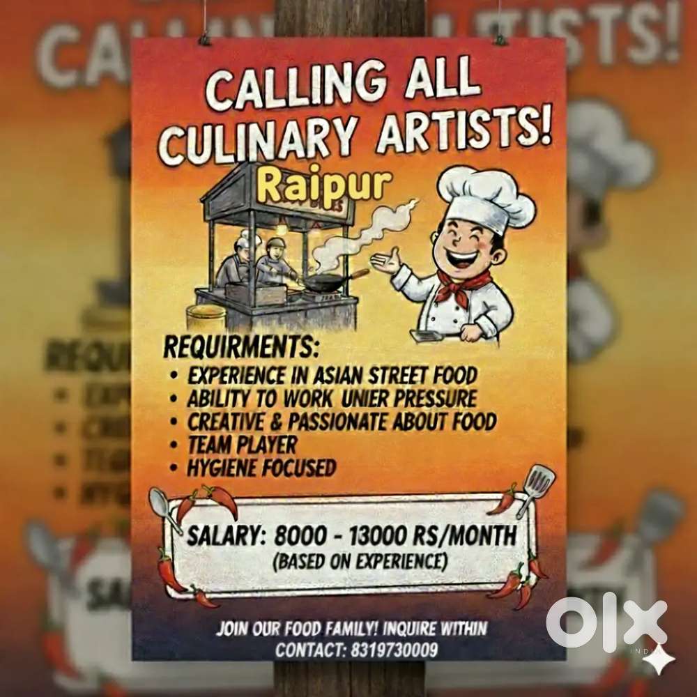 Chef for food stall