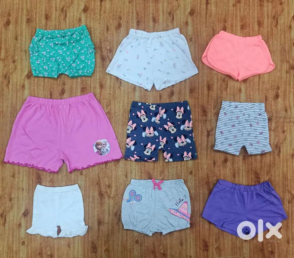 Girls Branded Shorts (1-6 Years.) 8000 Piece Available.