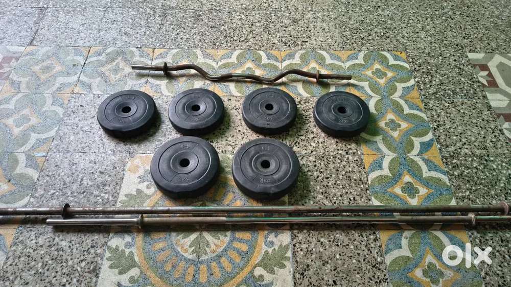 GYM PLATES (3KG&2KG) , GYM ROD (10KG&7KG) , BARBLE (5-7KG's approx)