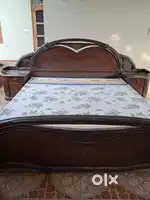 Double bed with box in excellent condition