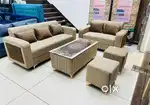 3+2 sofa set with beautiful colour combination and beautiful pillows