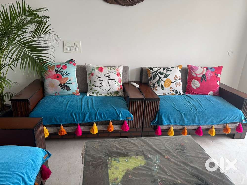6 seater Sofa with center table