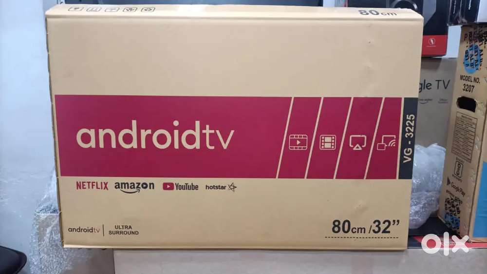 40 inch smart android led tv with 600 live channel free voice remote