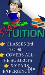Tution for classes from 1 to 10 all subjects