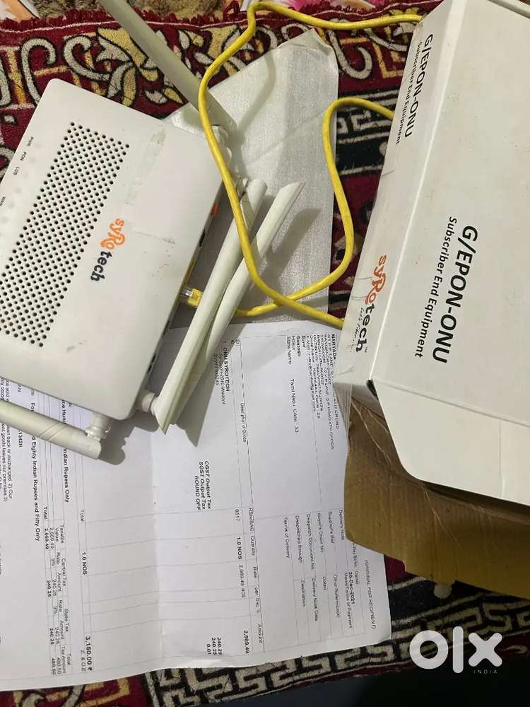 Syrotech GPON ONU WiFi Router – Dual Band (2.4G/5G) – Good Condition