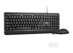 Lenovo 160 Keyboard & Mouse Wired Combo 1600 DPI Full Size Mouse Adju