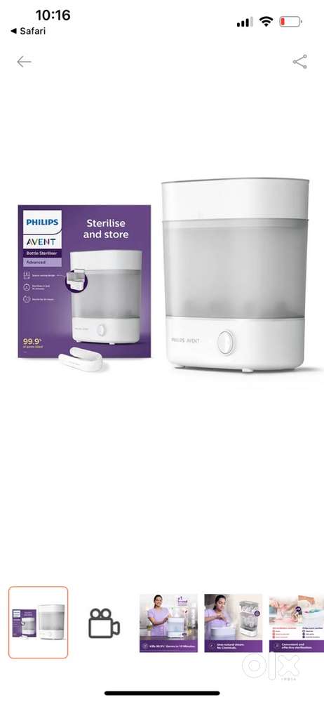 Phillips Sterilizer machine for baby