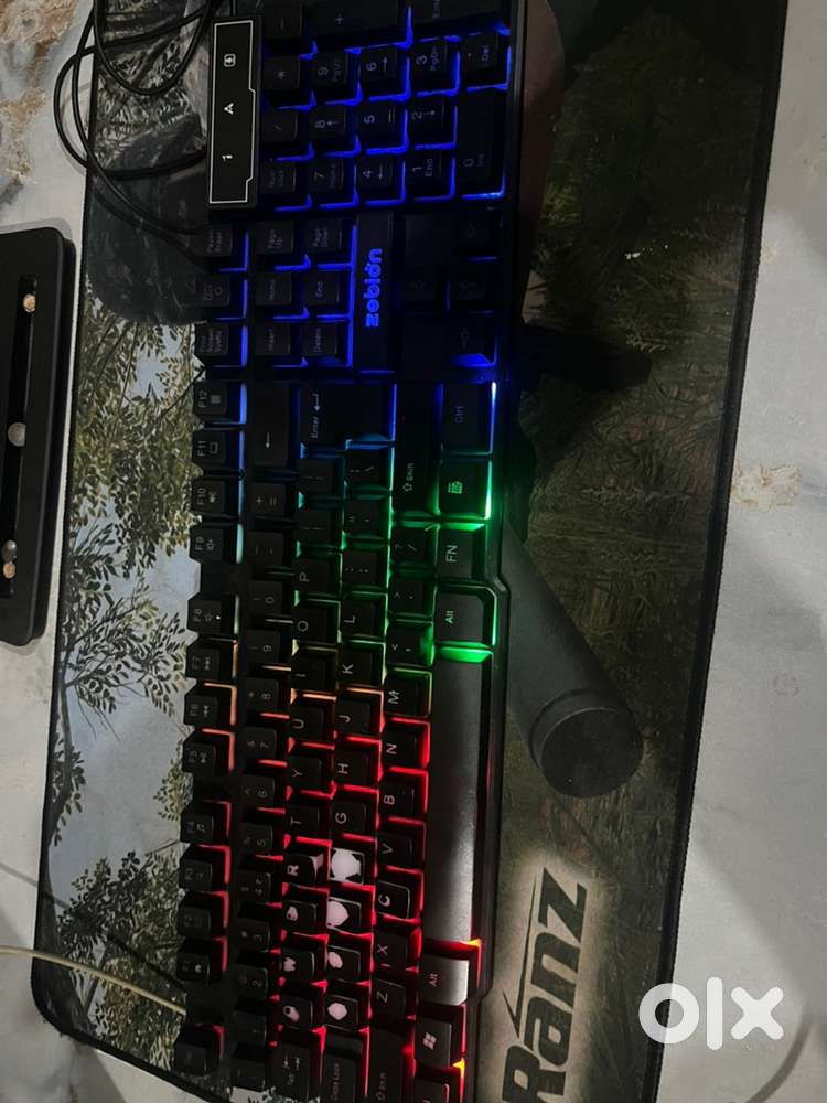 LED MOUSE AND KEYBORD FULLY WORKING BRAND - ZEBION
