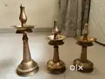 Old Brass South Indian diyas