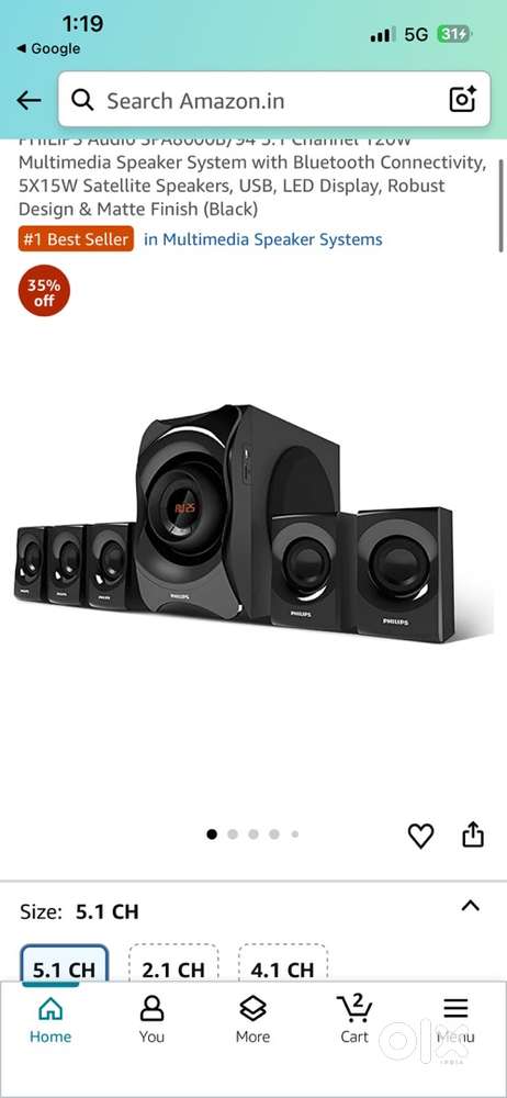 philips 8000b 5.1 home thater