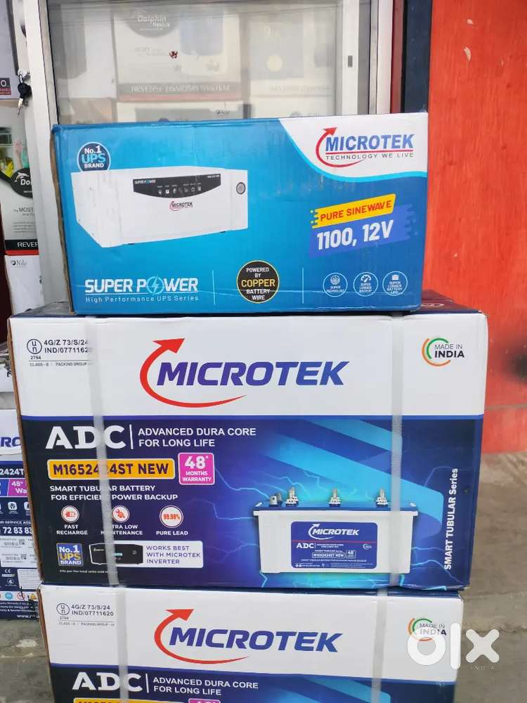 1100va & 100ah microtek sinewave inverter battery  best price