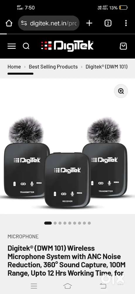 Digitek wireless mic