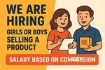 We are Hiring girls/boys. Part Time job.Work from home