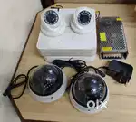 2 Dvr, 4 camera, 1 power supply. No hdd