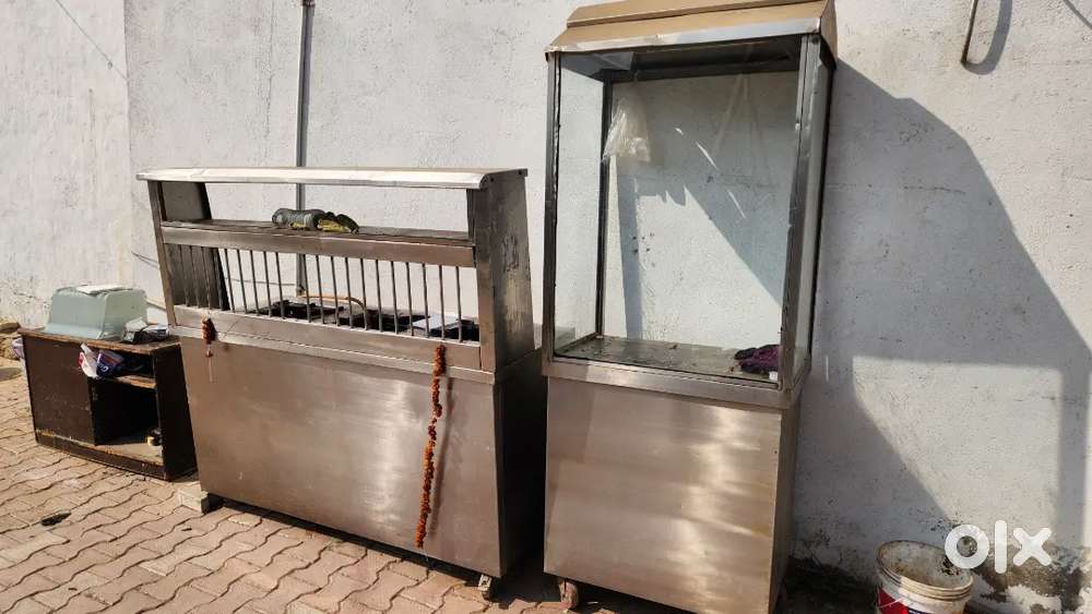 3 buner steel bhati and steel tandoor display and tandoorr